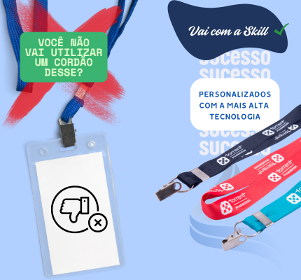 Banner Cordões crachá celular