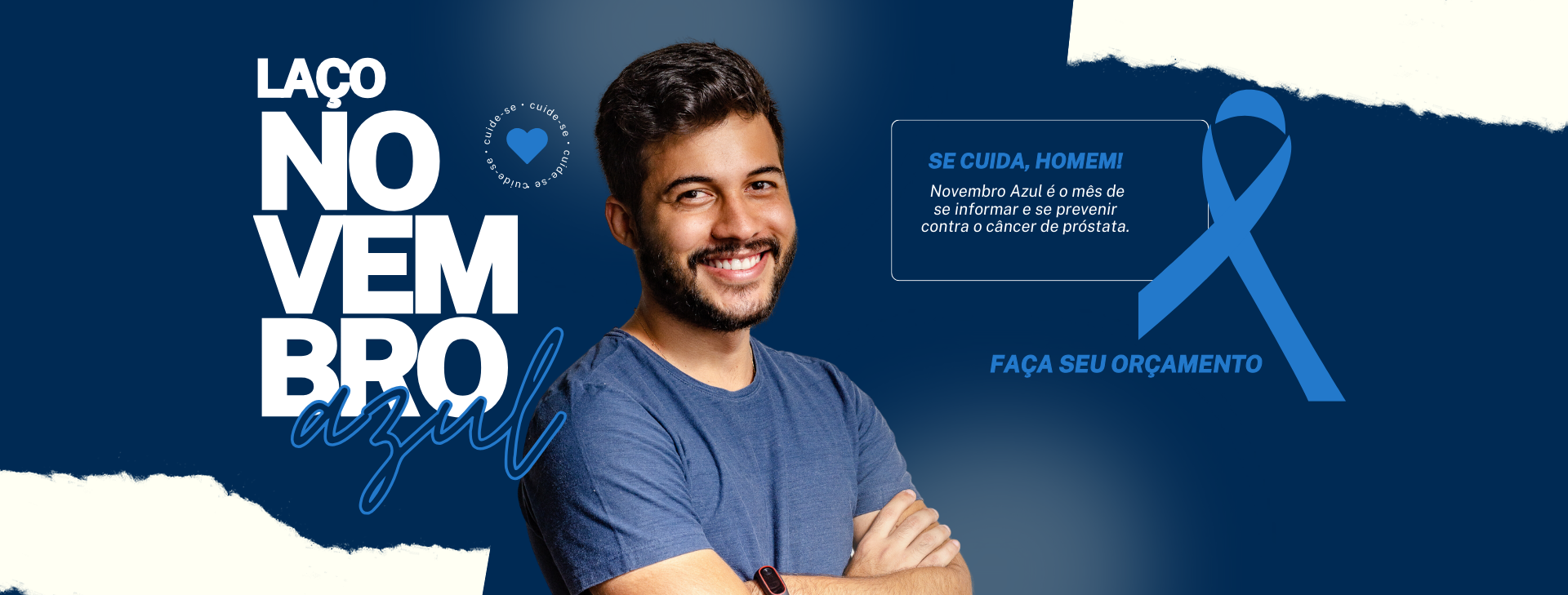 Banner Campanha de conscientização Novembro Azul 1920x729