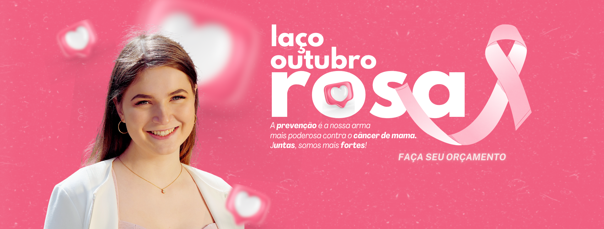 Banner Campanha de conscientização Outubro Rosa 1920x729